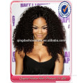 hot sale natural color kinky baby curl hair weave and half wig